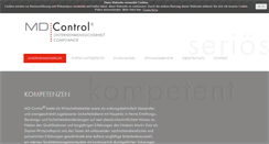 Desktop Screenshot of mdcontrol.de